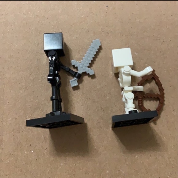 MINECRAFT SKELETON & WITHERED SKELETON (1574&1563) Custom Minifigures - Picture 3 of 5